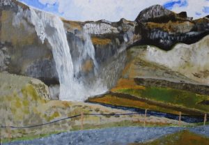 TJ's piece "Icelandic Waterfall"